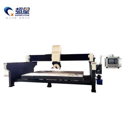 China Building Material Shops 5 Axis Automatic Stone Cutting Machine / CNC Stone Bridge Saw For Granite / Stone / Marble / Quartz for sale