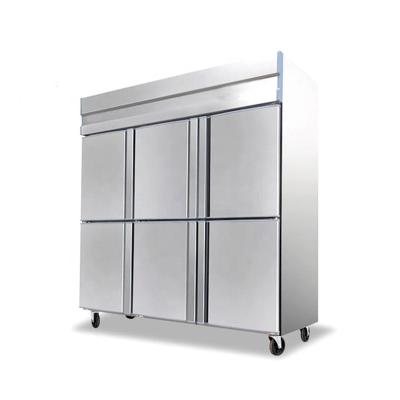 China new hot selling Double-temperature products 4 door commercial refrigerator freezer at a factory price for sale