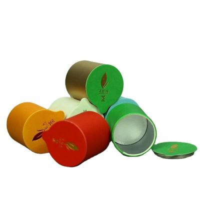 China Eco - Friendly Recyclable Multi - Color Tea Gift Packaging Box Small Size Round Paper Tube for sale