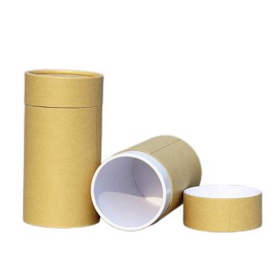 China Custom Printing Creative Biodegradable Manufacturers Round Kraft Paper Tube Packaging Food Packaging Tea Cans Cylinder Box for sale