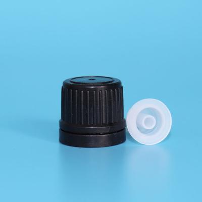 China Non Puddle In Stock Essential Oil Screw Bottle Cosmetic Tamper Proof Plastic Top Cap 18/410 Waterproof Cap for sale