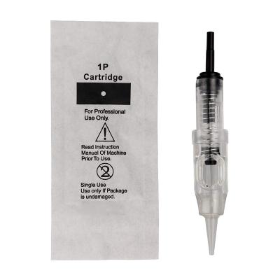 China 1RL/1P Professional Permanent Disposable Tattoo Needle Gilt Permanent Makeup Tattoo Needle Cartridge For Cartridge Tattoo Machine for sale