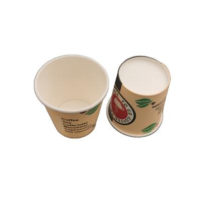 China Eco - Friendly Manufacturer Custom Logo Printed Sustainable Takeaway Coffee Packaging PLA Liner Paper Cup for sale