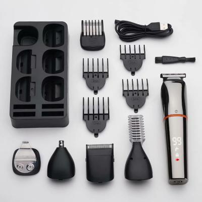 China Professional Household Men Customized Multi Function Cordless Electric Rechargeable Trimmer Set for sale