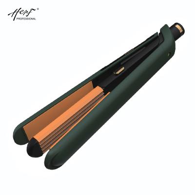 China Safety Electric Quick Professional Ionic Titanium Ceramic Hair Straightener LCD Display Hair Straightener for sale