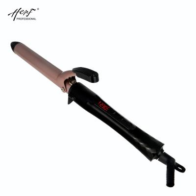 China Herf Factory Ceramic Coating Popular Hair Curler LED Temperature Display Hair Curler Wholesale Foldable Rollers for sale