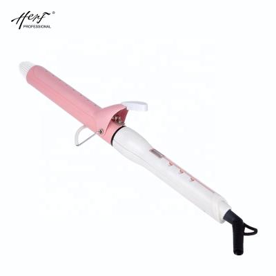 China Fast Heating Herf LCD Display Ceramic Coating Professional Hair Curling Iron for sale