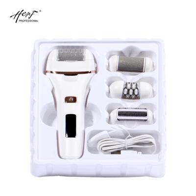 China Hot Selling Household Beauty Care USB Rechargeable Electric Multi Functional Lady 3in1 Epilator for sale