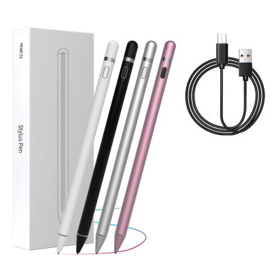 China 2020 Mobile Phone Wholesale Universal 2 In 1 Active Touch Screen Metal Tablet Stylus Pen for sale