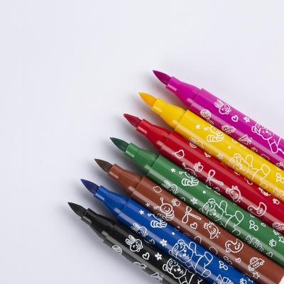 China +3 Years Factory Kids Drawing Mini Washable Ink Water Color Marker Pen for sale