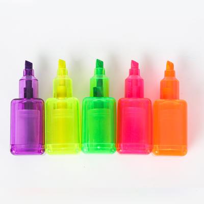 China Promotional Markers & Nail Polish Private Label Mini Shaped Highlighter Bars Pen Shaped Highlighter Bars for sale