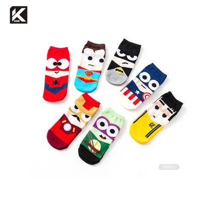 China KT1- D0027 Character Socks Factory Character Superhero Viable Socks for sale