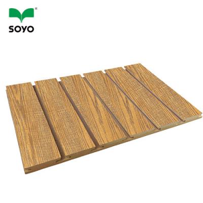 China Moisture Proof Melamine Slotted MDF , Slats Wall , Grooved MDF For Wall Decoration for sale