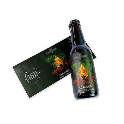 China Custom Waterproof Matte Varnishing Biodegradable Beer Can Bottle Labels , Self Adhesive Packaging Stickers Waterproof Package Label Accept for sale