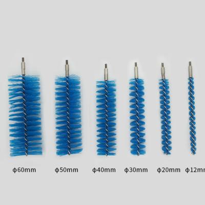 China Food Grade Industrial Cleaner Tube Brush Cleaning Head With Flexible Handle for sale