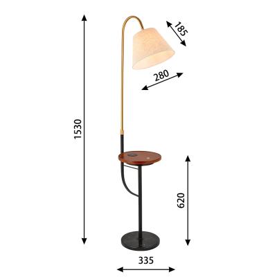 China Modern high quality nordic floor lamp with cordless charher luxury living room decorative floor lamp for sale