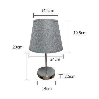 China Modern Indoor Contemporary Black Fabric Shade Living Room Circular Desk Lamp for sale