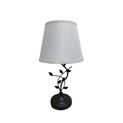 China Modern Simple Fabric Art Metal Base Desk Lamp Is Suitable For Bedroom Reading for sale