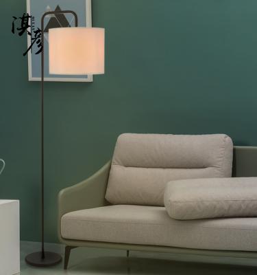 China Modern New Arrival Rotating Corner TC Fabric Shade Floor Light Floor Lamps For Living Room for sale