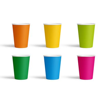 China 4/6/8/10/12/16 oz Disposable Double PE PLA Coated Custom Printed Disposable Cold Paper Drink Cup for sale