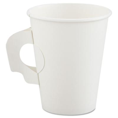 China Disposable Wholesale Disposable Paper Coffee Cup With or Without Handle for sale