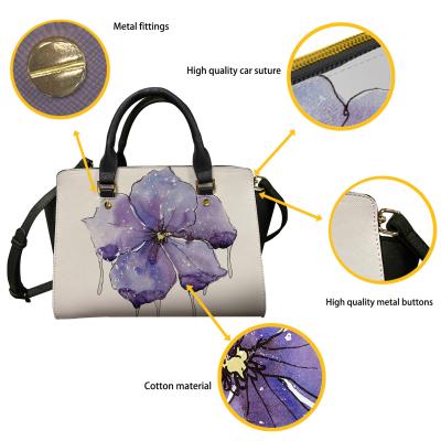 China Fashion NATIONAL Ladies Bags Leather Handbags Personalized Pattern Handbags For Women Logo Shoulder Bag For Daily Luxury Custom Work for sale