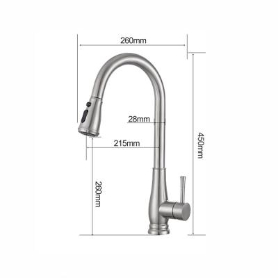 China Thermostatic Faucets Wholesale Manufacturer Magnetic Docking Designer Brushed Nickel Mixer Taps Pull Out Sink Faucet Kitchen for sale