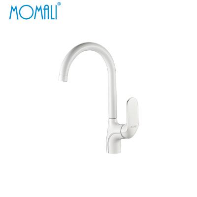 China Momali Sanitary Sense Faucets Momali Sanitary Faucet Faucet Kitchen Sink Water Faucet OEM Kitchen Faucet Copper Swivel White Black White for sale