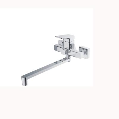 China New Design Single Slide Bar Handleless Pass On Bath Shower Faucets Wall Mounted Mixers Chrome Plated Faucets for sale