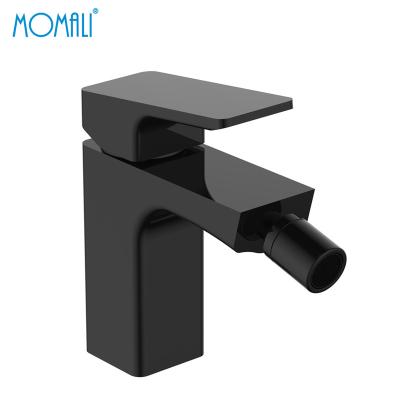 China Sanitary Contemporary European Brass Matte Black Sense Faucets Momali Water Faucet Deck Mount Hand Sprayed China Shataff Strong Bidet Faucet for sale