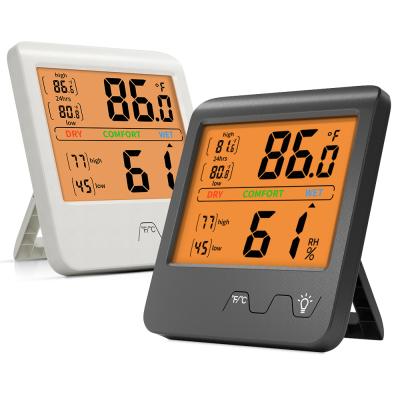 China 24 Hours Indoor Weather Station Hygrometer Thermometer Digital Measuring Temperature For Home for sale