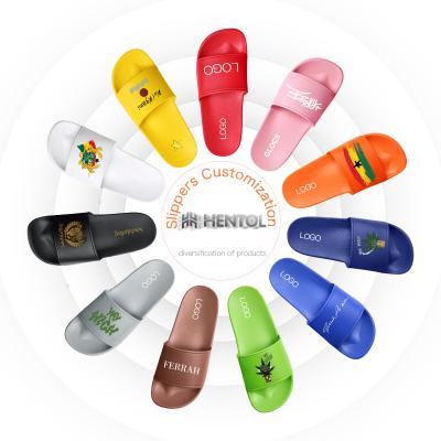 China CUSHIONING 2022 latest women slippers summer new fashion design ladies hide slide sandals ladies 2020 flat sandals slipper for sale