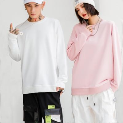 China Custom Anti Shrink Sweatshirt Pink Oversized Men Printed Plain White O-Neck Drop Shoulder Women Blanket Brown Hoodies for sale