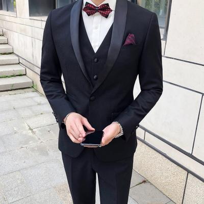 China New Pattern Anti-wrinkle Fashion Leisure Suit Men's Three-Piece Casual Suit Equipment for sale