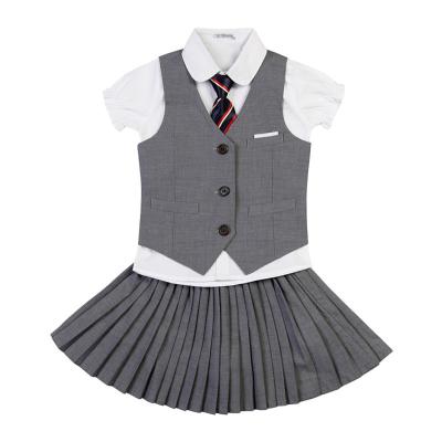 China School Uniform Suit Kindergarten British School Uniform Suit For Male And Female Students Polyester Fabrics Designs for sale