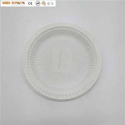 China Disposable Compostable Cornstarch Disposable 6 Inch Round Plates Tableware for sale