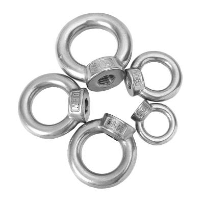 China Heavy Industry Ring Nut Fastener Stainless Steel Hex Nut Rings Anchor Eye Bolt Ring Lifting Nut With Good Price for sale