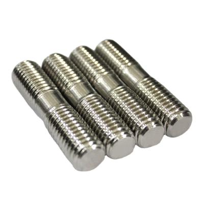 China Industry Size Stainless Steel Custom Round Double Screw Bolt Metal Double Screw Bolt Wholesale Price for sale