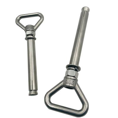 China Industry Lingrui 304 stainless steel metal ring expansion bolt ring lifting eye bolt with good price for sale