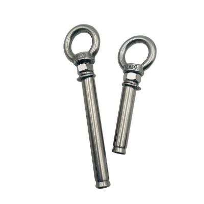 China Industry Good Quality Ring Expander Bolt 304 Stainless Steel Threaded Eye Anchor Metal Ring Expansion Bolt for sale