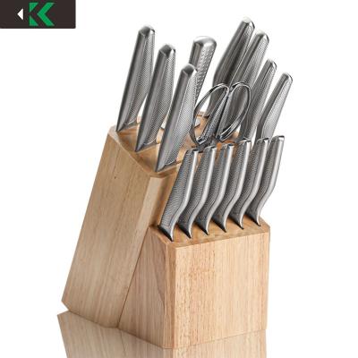 中国 Sustainable Fashion Kitchen Knife Set Professional Chefs Knives Set with knife holder Hollow Handles 販売のため