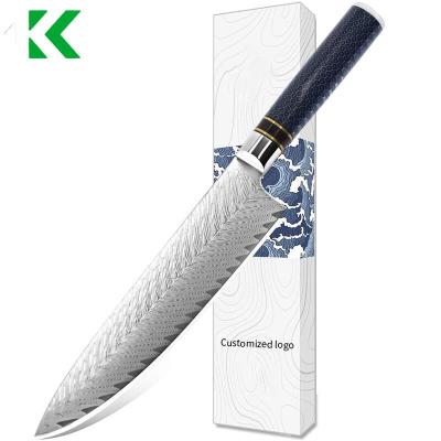 中国 Stocked Cooking Meat Cutting Gyuto Knife 67-Layer High Carbon Stainless Steel Japanese VG10 Kitchen Knife Damascus Chefs Knife 販売のため