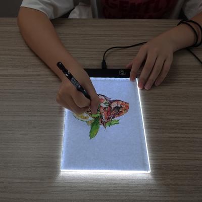 China 2021 NEW A5 Slim Board Magnetic Adjustable Dimming Drawing Sketching Stencil Writing Writing Led Tracing Pad 15*24*0.4cm (A5)) for sale