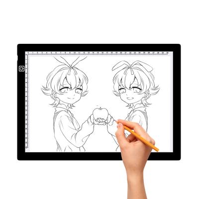 China A4 Led Light Up X-Ray Whiteboard Discovery Acrylic View 25*35*0.6cm (A4) Sketchbook Magic Pad Light Box Magic Shield for sale