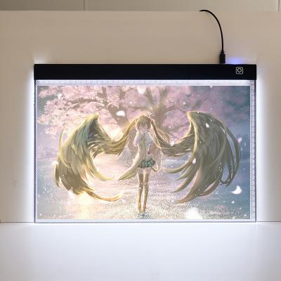 China A3 Digital Drawing Tablet LED Graphics Tablets Light Box Electronic USB Pad Tracing Art Board 42*30*0.4cm (A3) Copy Board Writing Painting for sale