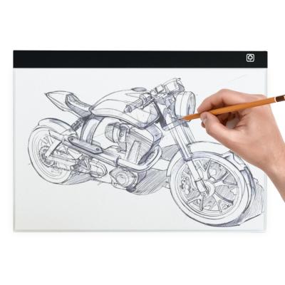 China 2021 Hot Selling Amazon A3 Led Pad Light Graphics Drawing Board Adjustable Brightness 47*33.5*0.4cm(A3) for sale