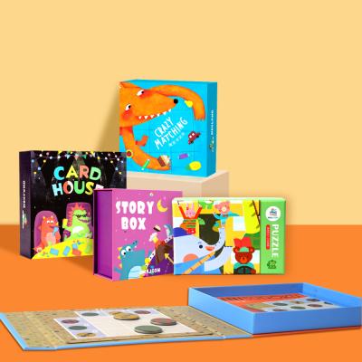 China Educational Toys Gifts Cartoon Model Card Printing Maker Children Early Learning Educational Flash Card Games for sale