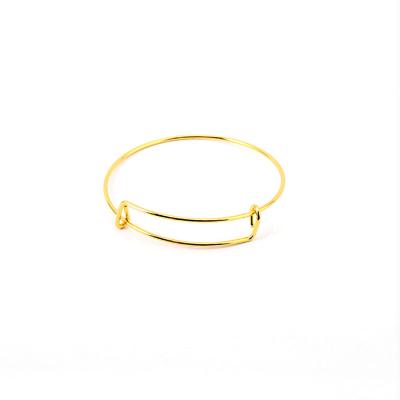 China FASHIONABLE Adjustable Bangle Telescopic Steel Bracelet for DIY Accessory for sale