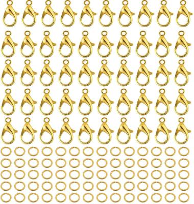 China 100pcs alloy lobster clasps+200pcs raings claw clasps for bracelet necklace jewelry making findings for sale