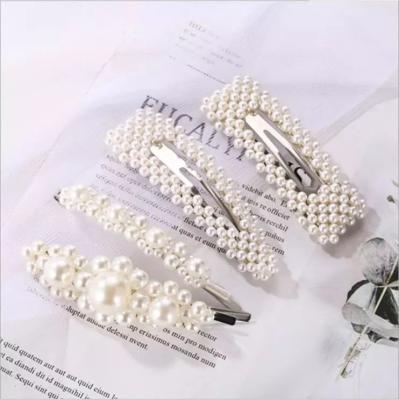 China Fashion Hairpin Wholesale Decorative Elegant New Design Large Pearl Triangle, Square Hair Pins Ladies Hairpins For Women for sale